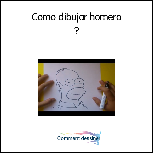 Como dibujar homero